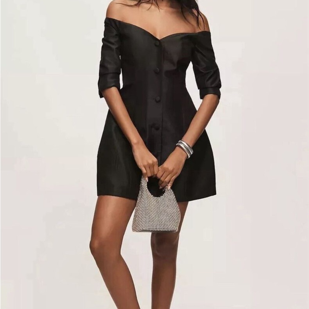 Elegant Black Off-Shoulder Dress